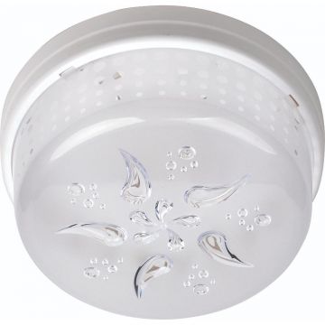 Plafoniera interior Glop Wind Rose, 1 x E27, plastic, alb, 26 W