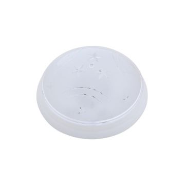 Plafoniera interior Horoz Ufo Star, 1 x E27, plastic, alb, 15 W