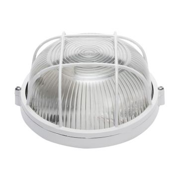 Lampa BAT Grila Rotunda E27 60W Alb