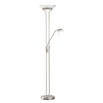 Lampadar argintiu LED cu intensitate reglabilă (înălțime 182 cm) Pool – Fischer & Honsel