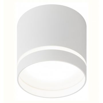 Aplica de Tavan Techstar® LED 5W, Alba, 6500K, Corp Aluminiu, Design Cilindric, Rezistenta la Umiditate, IP44