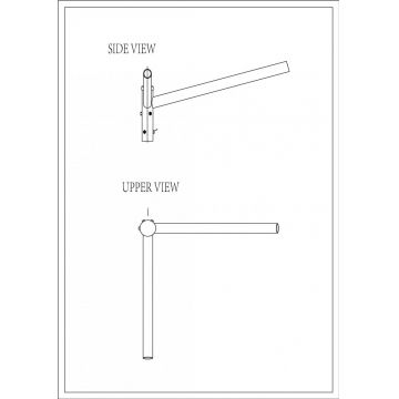 Brat Dublu Drept 90Â° 0.5m