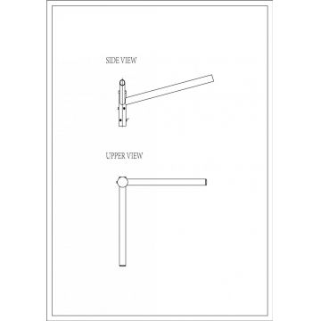 Brat Dublu Drept 90Â° 1.5m