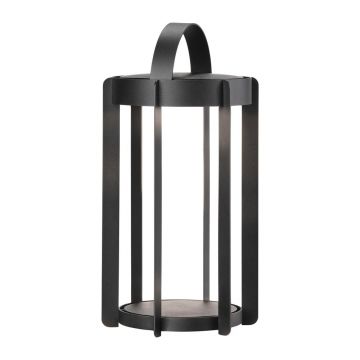 Felinar cu LED negru cu USB (înălțime 30 cm) pentru exterior Firefly – Zone