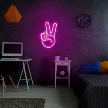 Aplica de Perete Neon Victory Sign