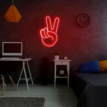 Aplica de Perete Neon Victory Sign