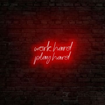 Aplica de Perete Neon Work Hard Play Hard