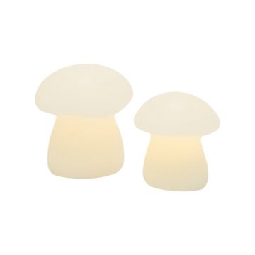 Decorațiune luminoasă de Crăciun albă 2 buc. ø 9 cm Elvina – Sirius