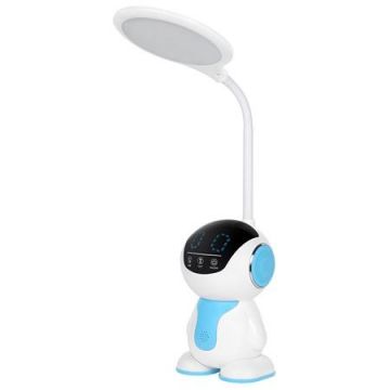 Lampa LED birou Rebel Robot, Butoane tactile, 500 K, 750 lm, IP20 (Alb)