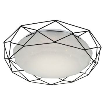 Plafonieră albă LED cu abajur din metal 43x43 cm Sven – Candellux Lighting