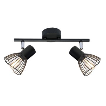 Plafonieră neagră cu abajur din metal 39x8 cm Fly – Candellux Lighting