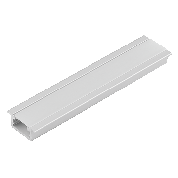 Profil aluminiu LED incastrat, 16 mm, opac, 3 m