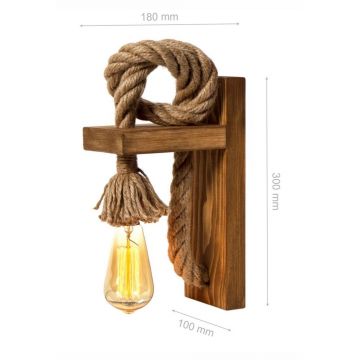 Aplică de perete în culoare naturală – Opviq lights