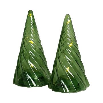 Decorațiune luminoasă de Crăciun verde 2 buc. ø 6 cm Vilma – Sirius