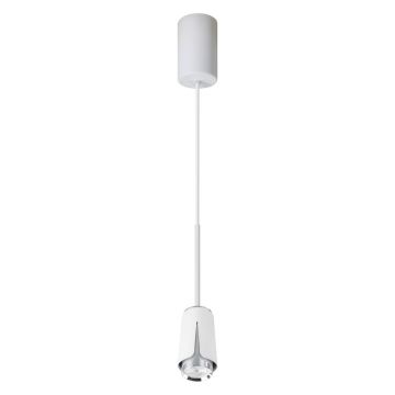 Suspensie Flower, 1 x GU10, aluminiu, alb/crom