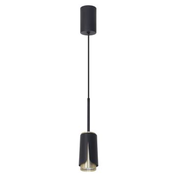 Suspensie Flower, 1 x GU10, aluminiu, negru