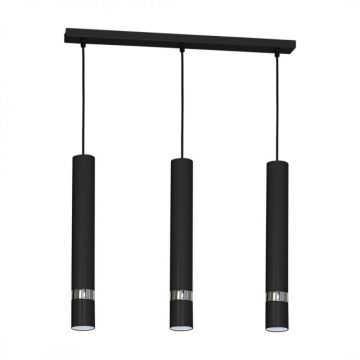 Suspensie Joker, 3xGU10, metal, negru/crom