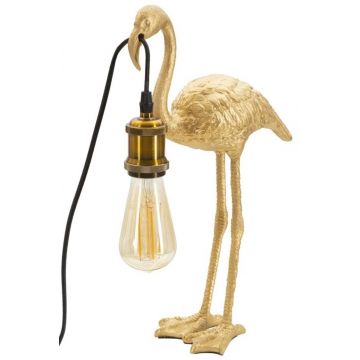 Lampa de masa Flamingo, Mauro Ferretti,  1 x E27, 40W, 13x11.5x39.5 cm, auriu