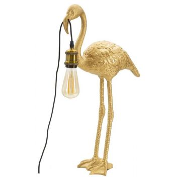 Lampa de masa Flamingo, Mauro Ferretti,  1 x E27, 40W, 37x19x59 cm, auriu