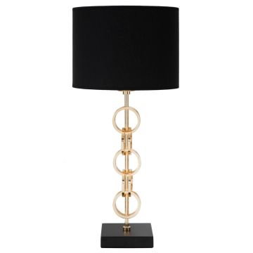 Lampa de masa Glam Rings, Mauro Ferretti, 1 x E27, 40W, Ø25x54.5 cm, fier/textil