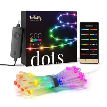 Banda LED Inteligenta Dots TWD200STP-TEU 200 LED-uri RGB Wi-Fi 10M Multicolor