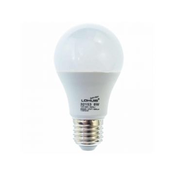 Becul LED Lohuis, normal, E27, 24 V, 8 W, 880 lm, lumina rece 6500 K