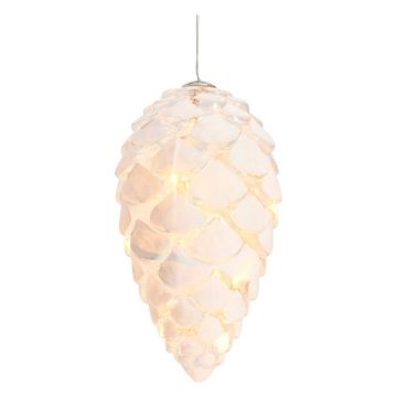 Decorațiune luminoasă de Crăciun albă suspendată ø 7 cm Celina – Sirius