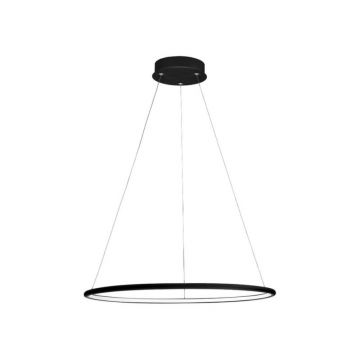 Lustra led Orion, 22 W, negru, inaltime 90 cm