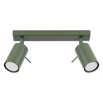 Plafonieră verde 6x30 cm Etna – Nice Lamps