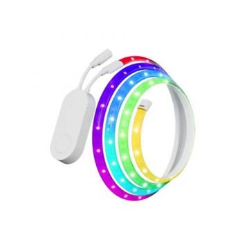 Banda LED RGB inteligenta Yeelight Lightstrip Pro YLDD005, Wi-Fi, sicronizare jocuri PC si muzica, compatibil Razer Chroma™, control vocal, 5.1W, 2m