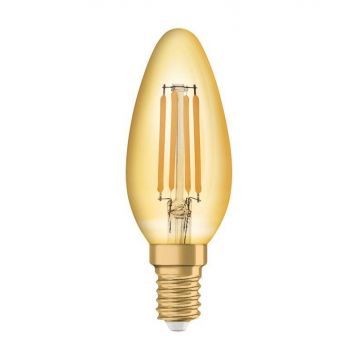 Bec LED Osram Vintage 1906 CLAS B, E14, 4W (35W), 410 lm, lumina calda(2400K), cu filament