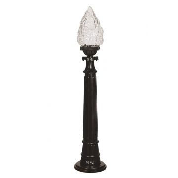 Lampadar de exterior M1K Negru 15x90 cm