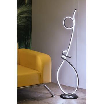 Lampadar Picasso Black - White Alb