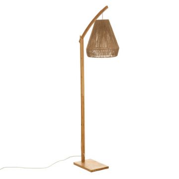 Lampadar Sean E27 60W bambus bej 52x30x158cm