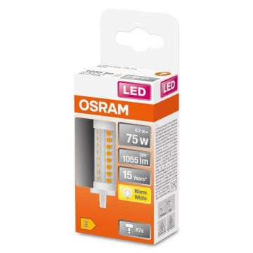 Bec LED Osram LINE, R7s, 8.2W (75W), 1055 lm, lumina calda (2700K),78mm ,Ø29mm