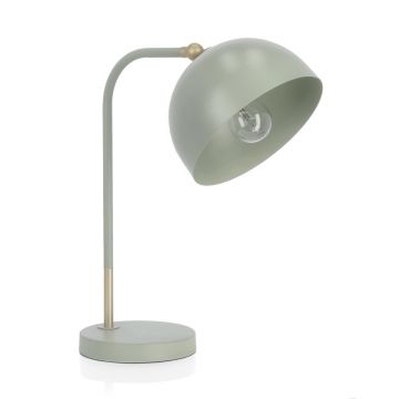 Lampa de masa Glasgow, Bizzotto, 32.5x20x41 cm, 1 x E27, 25W, otel, verde sage