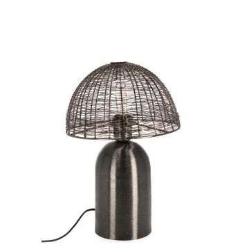 Lampa de masa Inay, Bizzotto, D28x36 cm, 1 x E27, 25W, metal, negru