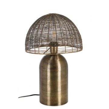 Lampa de masa Inay, Bizzotto, D28x44 cm, 1 x E27, 25W, metal, aramiu