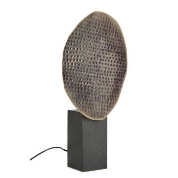 Lampa de masa Neev, Bizzotto, 28x14x57 cm, 1 x E27, 25W, metal, albastru