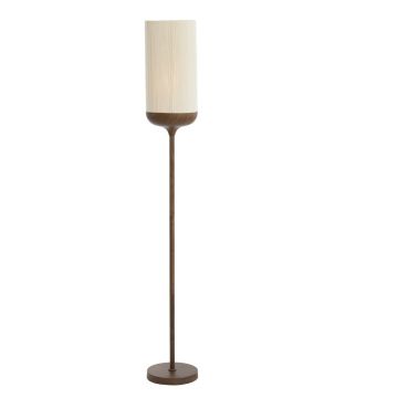 Lampadar maro închis cu abajur textil (înălțime 159 cm) Dania – Light & Living