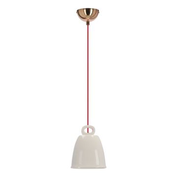 Lustră albă cu abajur din ceramică Sewilla – Candellux Lighting