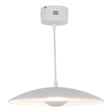 Lustră albă LED cu abajur din metal Lund – Candellux Lighting