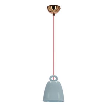 Lustră albastră cu abajur din ceramică Sewilla – Candellux Lighting