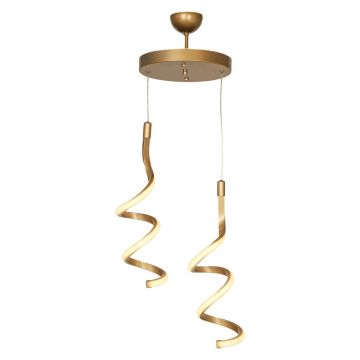 Lustră bronz LED din metal ø 25 cm Hilton – Squid Lighting