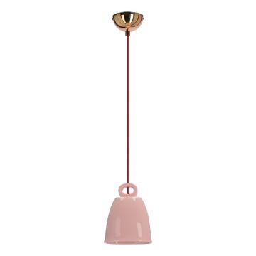 Lustră roz cu abajur din ceramică Sewilla – Candellux Lighting