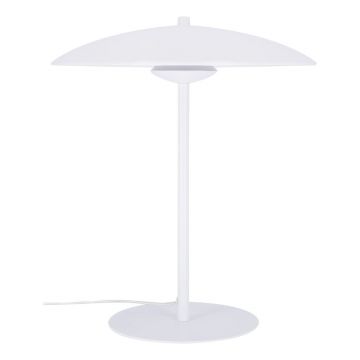 Veioză albă LED cu abajur din metal (înălțime 41 cm) Lund – Candellux Lighting