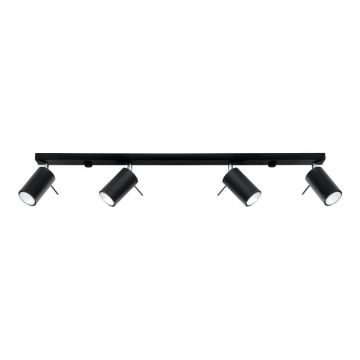 Lustră Nice Lamps Etna 4L, negru