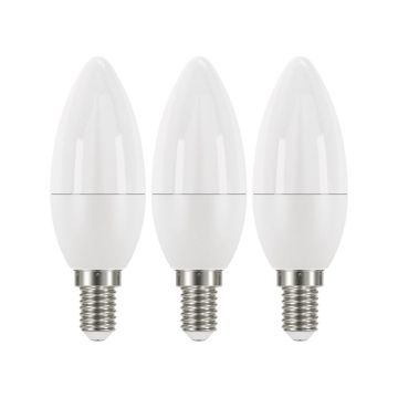 Set 3 becuri cu LED EMOS Classic Candle Warm White, 5W E14