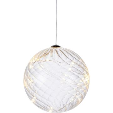 Decorațiune cu lumină LED Sirius Wave Ball, Ø 13 cm