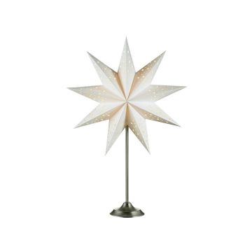 Decorațiune luminoasă albă-gri ø 45 cm cu model de Crăciun Solvalla – Markslöjd